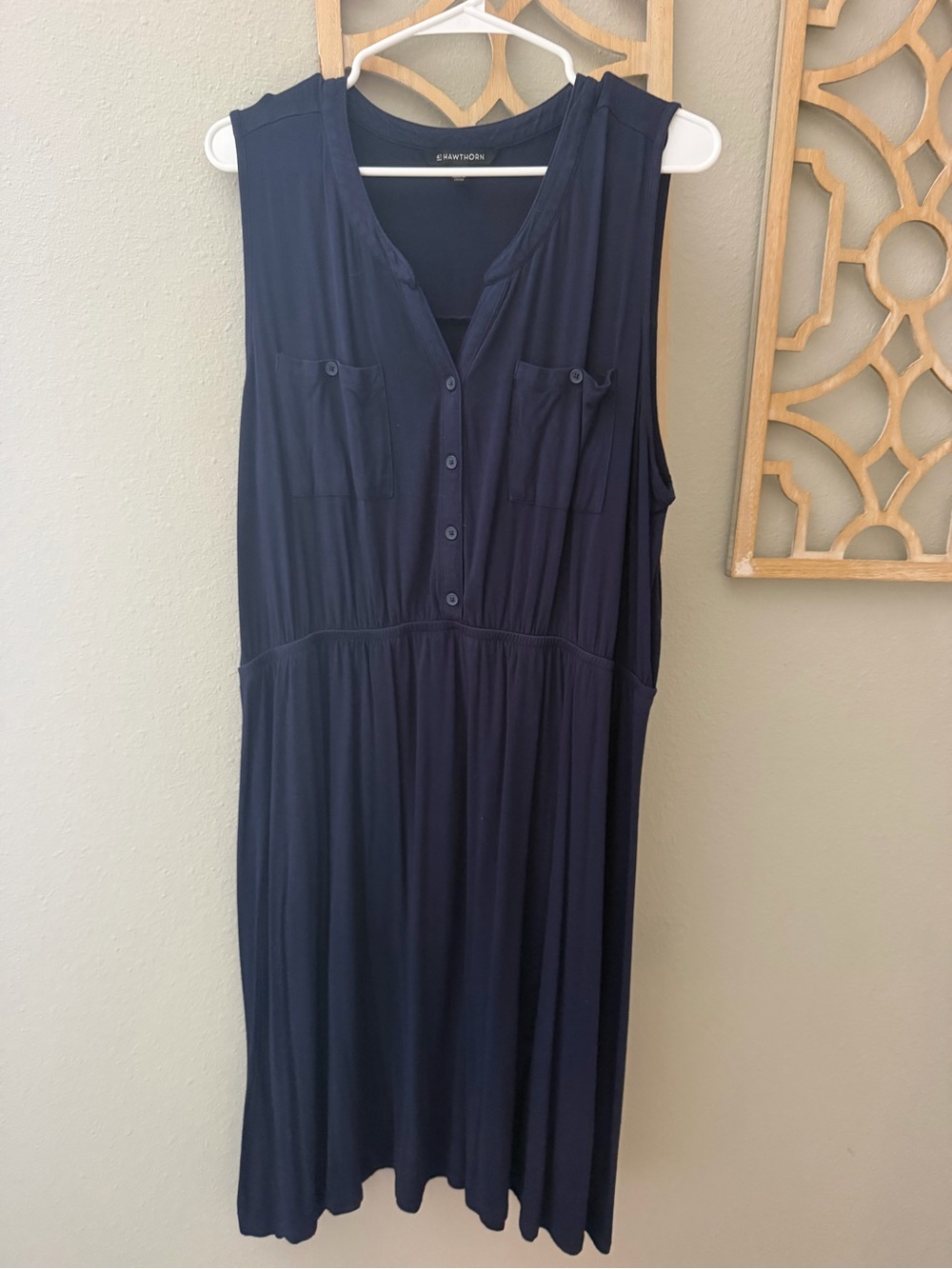 41 Hawthorn Navy Sleeveless Midi Dress